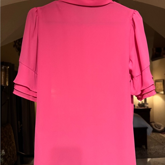 Tommy Hilfiger Women's Pink Button-Up Blouse - Picture 3 of 3